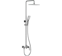 Душевая система с поворотным изливом-переключателем, лейкой и верхним душем FRAP F2486-9
