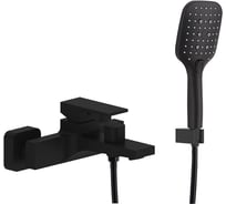 Смеситель для ванны однорычажный ViEiR черный короткий излив для ванны и душа V393535-C