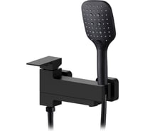 Смеситель для ванны однорычажный ViEiR черный короткий излив для ванны и душа V393531-С