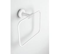 Полотенцедержатель кольцевой настенный ViEiR нержавеющая сталь, цвет белый V5511-F