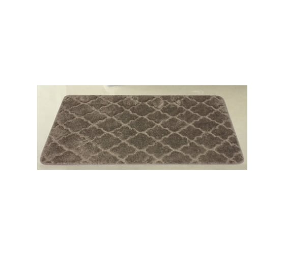 Коврик в ванну Bath Plus ЛАНА 120x70 см, микрофибра, шоколад ромб GR253R