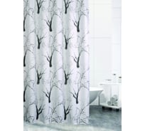 Штора для ванной Bath Plus 180x180 FOREST TEXTURE GREY-WHITE ch-21266