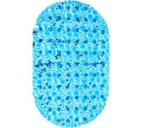 Противоскользящий коврик для ванны Bath Plus Линза 67x38 см голубой 6-102