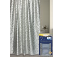Комплект: штора для ванной и кольца Bath Plus AKJAC1503
