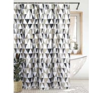Штора для ванной Bath Plus 180x180 TRIANGULAR SCRAWL grey ch-21260/8