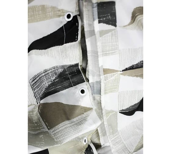 Штора для ванной Bath Plus 180x180 TRIANGULAR SCRAWL grey ch-21260/8