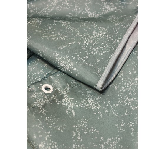 Комплект: штора для ванной и кольца Bath Plus FOAM, blue grey akch-21287