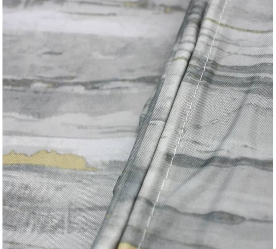 Комплект: штора для ванной и кольца Bath Plus Nordic2 grey akch1851
