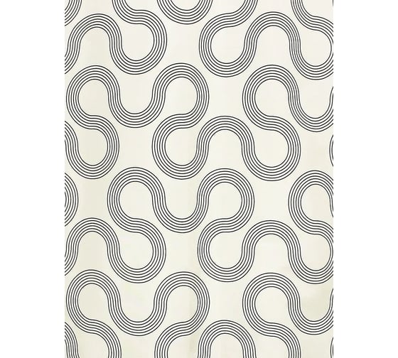 Комплект: штора для ванной и кольца Bath Plus Rope Twisting beige akch1952