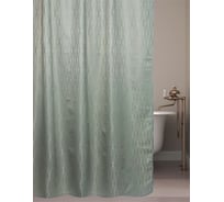 Штора для ванной Bath Plus жаккард RADIAL LINE 180x200 зеленый JAC1502