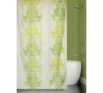 Штора для ванной Bath Plus DAMASK зеленый 180x180 21245/1-P