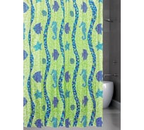 Штора для ванной Bath Plus Coral Reef зеленая 180x180 21103/1-N