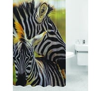 Штора для ванной Bath Plus Zebra Family Зебра HOT Print 180x200 DSP3032