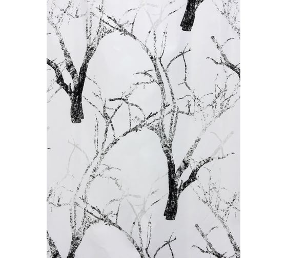 Комплект: штора для ванной и кольца Bath Plus FOREST TEXTURE akch-21266