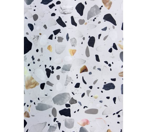 Комплект: штора для ванной и кольца Bath Plus TERRAZZO мульти akch-21264
