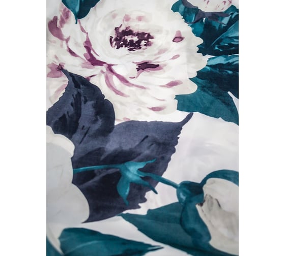 Комплект: штора для ванной и кольца Bath Plus RAGING FLORA akch-21269