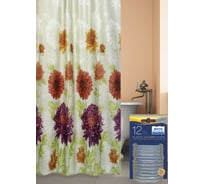 Комплект: штора для ванной и кольца Bath Plus akch-21268