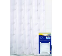 Комплект: штора для ванной и кольца Bath Plus FAN ART akch-21271