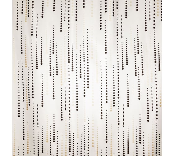Штора для ванны Bath Plus 180x200 Mizzle II Drops black+gold ch-21310