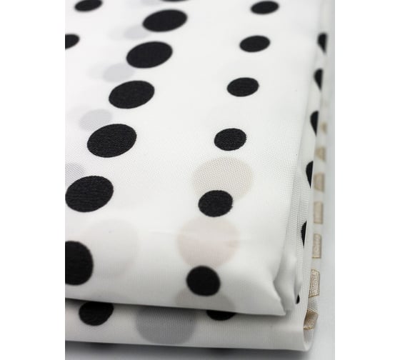 Штора для ванны Bath Plus 180x200 Mizzle II Drops black+gold ch-21310