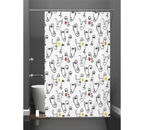 Штора для ванны Bath Plus 180x200 Abstract Faces III ch-21323