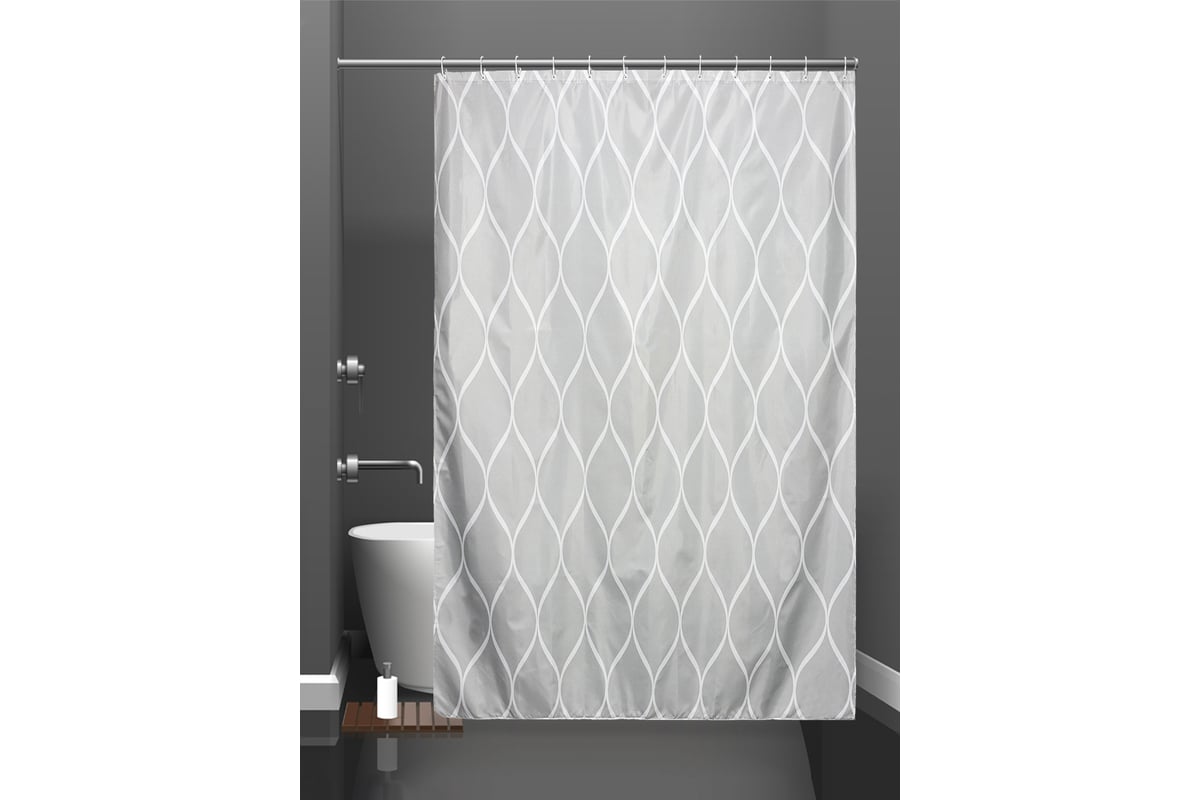 Штора для ванны Bath Plus 180x180 Slender Curve ch-21320 - выгодная ...