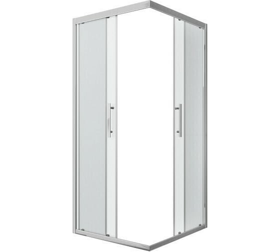 Душевой уголок Bravat Stream квадратный, с двумя раздвижными дверьми, 90x90 BS090.2204S 00258953