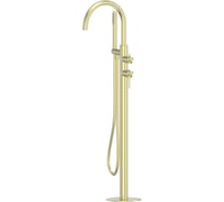 Смеситель ABBER Wasser Kreis 316 напольный для ванны, золото брашированное AF8115BG