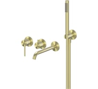 Смеситель ABBER Wasser Kreis 316 для ванны скрытого монтажа, золото брашированное AF8130BG