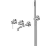 Смеситель ABBER Wasser Kreis 316 для ванны скрытого монтажа, сталь брашированная AF8130BST