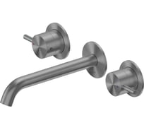 Смеситель ABBER Wasser Kreis 316 для раковины скрытого монтажа, оружейная сталь брашированная AF81123BGG-L