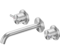 Смеситель ABBER Wasser Kreis 316 для раковины скрытого монтажа, сталь брашированная AF81123BST-L