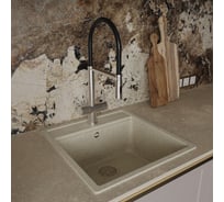 Смеситель для кухни Oliveeka с подключением к фильтру, матовый хром OL-458009-BN