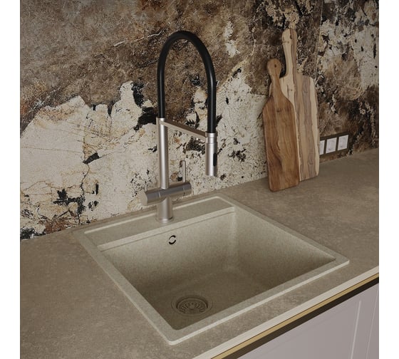 Смеситель для кухни Oliveeka с подключением к фильтру, матовый хром OL-458009-BN 1