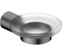 Мыльница ABBER с держателем Osten 316 оружейная сталь брашированная AA185A8BGG