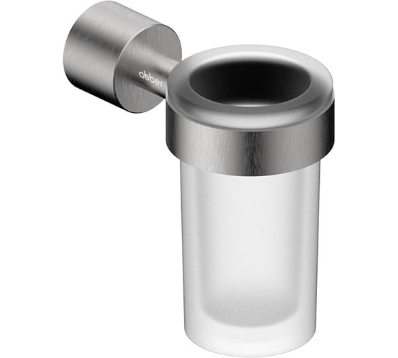 Стакан для зубных щеток ABBER с держателем Osten 316 сталь брашированная AA1861BST 1