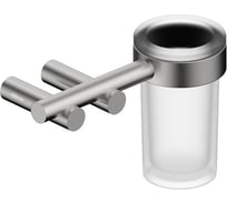 Стакан для зубных щеток ABBER с держателем Osten 316 сталь брашированная AA1860BST