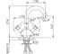 Смеситель для раковины FRAP F13731-B 2