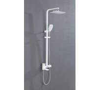 Душевая система ViEiR белая, верхний и ручной душ хромированные, акценты для душевой зоны V393562-F