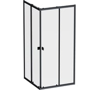 Душевое ограждение квадратное AM.PM Sense 90x90, черный, стекло прозрачное W76G-403-9090-BT