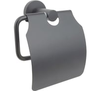 Бумагодержатель AQUATEK ВЕГА с крышкой, оружейная сталь AQ4009BGM 00000144861