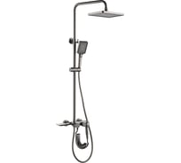Душевая система ViEiR водопад, латунь, графит верхний душ каскад и ручная лейка V323562-G