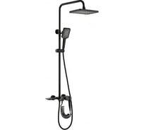 Душевая система ViEiR водопад, латунь, черный верхний душ каскад и ручная лейка V323562-C