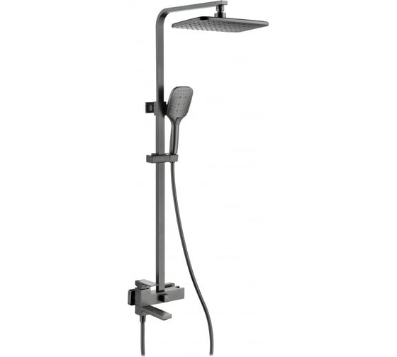 Душевая система ViEiR графит, верхний и ручной душ, современный дизайн для душевой зоны V393562-G 1