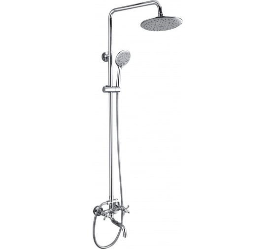 Душевая система ViEiR двухвентильная хром верхний и ручной душ для классической душевой зоны V120162 1