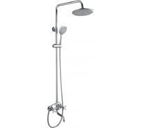 Душевая система ViEiR двухрычажная, латунь, хром, поворотный излив, тропический душ и ручная лейка V130162