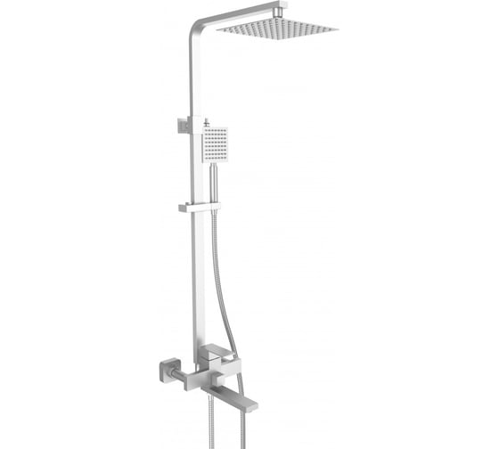 Душевая система ViEiR квадрат, нержавеющая сталь, сатин верхний душ и ручная лейка для душевой зоны V363562 1