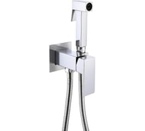 Смеситель для биде ARGOTECH встроенный, с лейкой, HARD, Ø25, нерж. сталь, хpом 44884