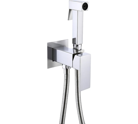 Смеситель для биде ARGOTECH встроенный, с лейкой, HARD, Ø25, нерж. сталь, хpом 44884 1