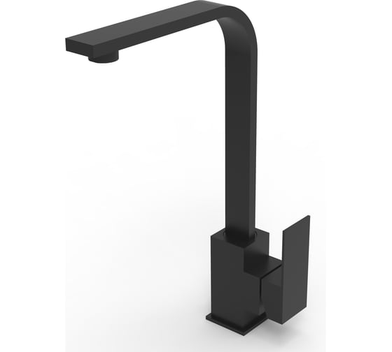 Смеситель для кухни ARGOTECH HARD Г-обр. излив, Ø35 нерж. сталь, чёрный 44866 1